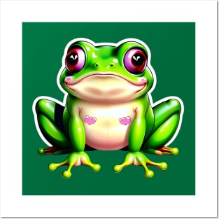 Frolicking Ferny Froggie Posters and Art